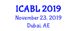 3rd International Conference on Advances in Business and Law (ICABL) November 23, 2019 - Dubai, United Arab Emirates