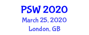 Annual Pharma Security World (PSW) March 25, 2020 - London, United Kingdom