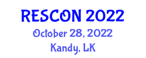 Annual Research Congress (RESCON) October 28, 2022 - Kandy, Sri Lanka