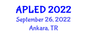 Asia-Pacific Conference on Luminescence and Electron Spin Resonance Dating (APLED) September 26, 2022 - Ankara, Turkey