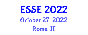 European Symposium on Software Engineering (ESSE) October 27, 2022 - Rome, Italy