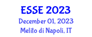European Symposium on Software Engineering (ESSE) December 01, 2023 - Melito di Napoli, Italy European Symposium on Software Engineering (ESSE) December 01, 2023 - Melito di Napoli, Italy