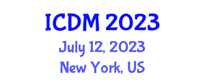 Industrial Conference on Data Mining (ICDM) July 12, 2023 - New York, United States