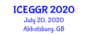 International Conference and Exhibition on Genetics and Genome Research (ICEGGR) July 20, 2020 - Abbotsbury, United Kingdom