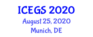International Conference and Exhibition on Genome Science (ICEGS) August 25, 2020 - Munich, Germany
