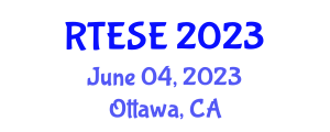 International Conference of Recent Trends in Environmental Science and Engineering (RTESE) June 04, 2023 - Ottawa, Canada