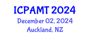 International Conference on 3D Printing and Additive Manufacturing Technology (ICPAMT) December 02, 2024 - Auckland, New Zealand