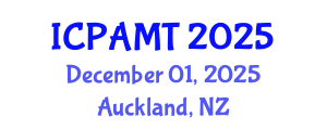 International Conference on 3D Printing and Additive Manufacturing Technology (ICPAMT) December 01, 2025 - Auckland, New Zealand