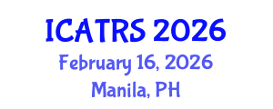International Conference on Academic Theology and Religious Studies (ICATRS) February 16, 2026 - Manila, Philippines International Conference on Academic Theology and Religious Studies (ICATRS) February 16, 2026 - Manila, Philippines