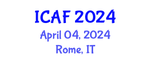 International Conference on Accounting and Finance (ICAF) April 04, 2024 - Rome, Italy