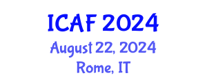 International Conference on Accounting and Finance (ICAF) August 22, 2024 - Rome, Italy