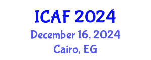 International Conference on Accounting and Finance (ICAF) December 16, 2024 - Cairo, Egypt