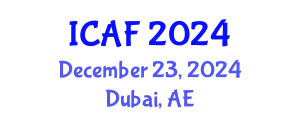 International Conference on Accounting and Finance (ICAF) December 23, 2024 - Dubai, United Arab Emirates