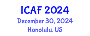 International Conference on Accounting and Finance (ICAF) December 30, 2024 - Honolulu, United States