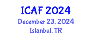 International Conference on Accounting and Finance (ICAF) December 23, 2024 - Istanbul, Turkey