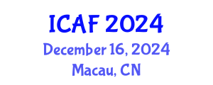 International Conference on Accounting and Finance (ICAF) December 16, 2024 - Macau, China