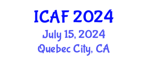 International Conference on Accounting and Finance (ICAF) July 15, 2024 - Quebec City, Canada