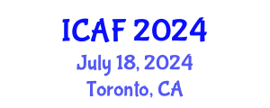 International Conference on Accounting and Finance (ICAF) July 18, 2024 - Toronto, Canada