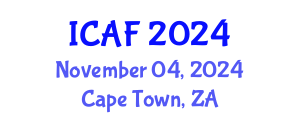 International Conference on Accounting and Finance (ICAF) November 04, 2024 - Cape Town, South Africa