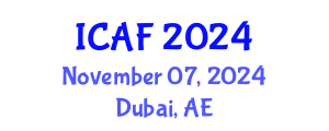 International Conference on Accounting and Finance (ICAF) November 07, 2024 - Dubai, United Arab Emirates