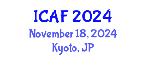 International Conference on Accounting and Finance (ICAF) November 18, 2024 - Kyoto, Japan