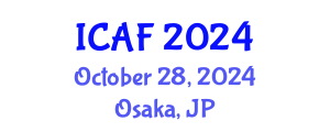 International Conference on Accounting and Finance (ICAF) October 28, 2024 - Osaka, Japan