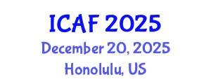 International Conference on Accounting and Finance (ICAF) December 20, 2025 - Honolulu, United States