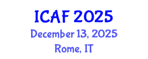 International Conference on Accounting and Finance (ICAF) December 13, 2025 - Rome, Italy