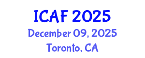 International Conference on Accounting and Finance (ICAF) December 09, 2025 - Toronto, Canada