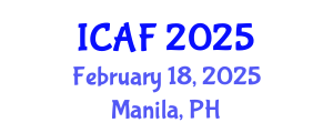 International Conference on Accounting and Finance (ICAF) February 18, 2025 - Manila, Philippines