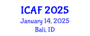 International Conference on Accounting and Finance (ICAF) January 14, 2025 - Bali, Indonesia