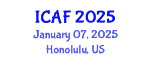 International Conference on Accounting and Finance (ICAF) January 07, 2025 - Honolulu, United States