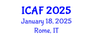 International Conference on Accounting and Finance (ICAF) January 18, 2025 - Rome, Italy