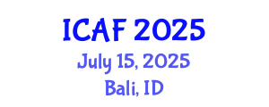 International Conference on Accounting and Finance (ICAF) July 15, 2025 - Bali, Indonesia