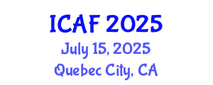 International Conference on Accounting and Finance (ICAF) July 15, 2025 - Quebec City, Canada
