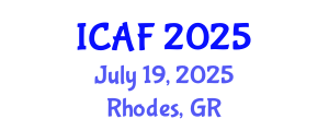 International Conference on Accounting and Finance (ICAF) July 19, 2025 - Rhodes, Greece