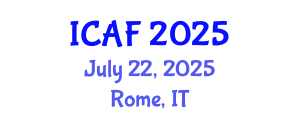 International Conference on Accounting and Finance (ICAF) July 22, 2025 - Rome, Italy