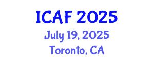 International Conference on Accounting and Finance (ICAF) July 19, 2025 - Toronto, Canada