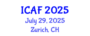 International Conference on Accounting and Finance (ICAF) July 29, 2025 - Zurich, Switzerland