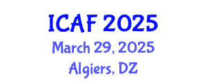 International Conference on Accounting and Finance (ICAF) March 29, 2025 - Algiers, Algeria