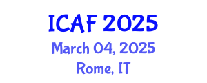 International Conference on Accounting and Finance (ICAF) March 04, 2025 - Rome, Italy