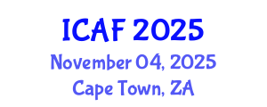 International Conference on Accounting and Finance (ICAF) November 04, 2025 - Cape Town, South Africa