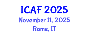 International Conference on Accounting and Finance (ICAF) November 11, 2025 - Rome, Italy