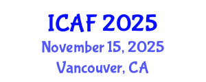 International Conference on Accounting and Finance (ICAF) November 15, 2025 - Vancouver, Canada