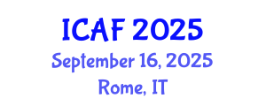 International Conference on Accounting and Finance (ICAF) September 16, 2025 - Rome, Italy