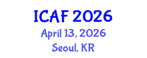 International Conference on Accounting and Finance (ICAF) April 13, 2026 - Seoul, Republic of Korea International Conference on Accounting and Finance (ICAF) April 13, 2026 - Seoul, Republic of Korea