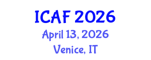 International Conference on Accounting and Finance (ICAF) April 13, 2026 - Venice, Italy International Conference on Accounting and Finance (ICAF) April 13, 2026 - Venice, Italy