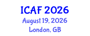International Conference on Accounting and Finance (ICAF) August 19, 2026 - London, United Kingdom International Conference on Accounting and Finance (ICAF) August 19, 2026 - London, United Kingdom