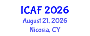 International Conference on Accounting and Finance (ICAF) August 21, 2026 - Nicosia, Cyprus International Conference on Accounting and Finance (ICAF) August 21, 2026 - Nicosia, Cyprus