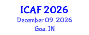 International Conference on Accounting and Finance (ICAF) December 09, 2026 - Goa, India International Conference on Accounting and Finance (ICAF) December 09, 2026 - Goa, India